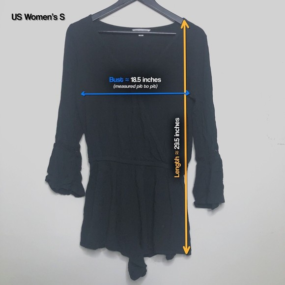 American Eagle Outfitters Women's Small Jumpsuit Romper, Black - Picture 2 of 7